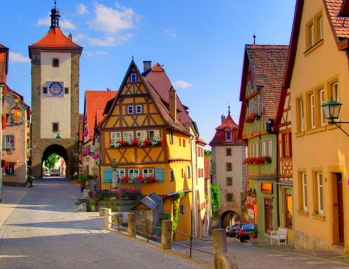 Colorful Village, Rothenburg, Germany